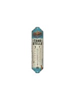 Nostalgic Art Thermometer Tankstelle Bier, Metall, 28x7 cm, Celisus & Fahrenheit
