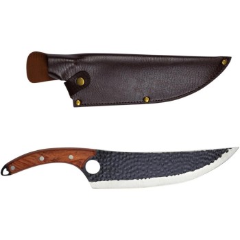 BBQ-Messer L with Holzgriff, with cuir-Etui, 36cm BBQ-Messer L with Holzgriff, with cuir-Etui, 36cm