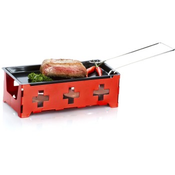 Nouvel Raclette HÈeat Cheese! @home, mit 4 Rechaudkerzen, red Nouvel Raclette HÈeat Cheese! @home, mit 4 Rechaudkerzen, red