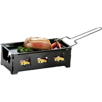 Nouvel Raclette HÈeat Cheese! @home, mit 4 Rechaudkerzen, black Nouvel Raclette HÈeat Cheese! @home, mit 4 Rechaudkerzen, black