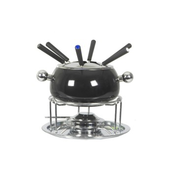 Nouvel Fleischfondue-Set Noir, 9 teilig, Fonduepfanne aus Edelstahl Nouvel Fleischfondue-Set Noir, 9 teilig, Fonduepfanne aus Edelstahl