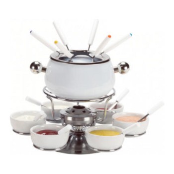 Nouvel Fleischfondue-Set Sarina, 21 teilig, Fonduepfanne aus Edelstahl Nouvel Fleischfondue-Set Sarina, 21 teilig, Fonduepfanne aus Edelstahl