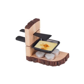 Nouvel Raclette Single Wood, mit 4 Rechaudkerzen Nouvel Raclette Single Wood, mit 4 Rechaudkerzen