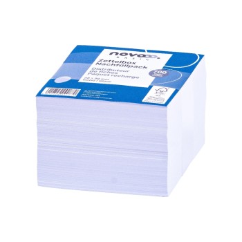 novooo. Boîte à fiches papier 98 x 98 mm, blanc, 80g, 700 feuilles novooo. Boîte à fiches papier 98 x 98 mm, blanc, 80g, 700 feuilles