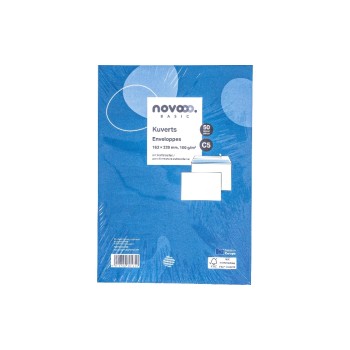novooo. Enveloppe o/fenêtre C5 Blanc, 50 pièces novooo. Enveloppe o/fenêtre C5 Blanc, 50 pièces