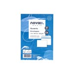 novooo. Enveloppe o/fenêtre C5 Blanc, 50 pièces