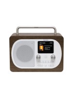 Noxon Eiger, DAB+ Radio, Walnuss/Weiss, DAB+, UKW, BT, Wecker