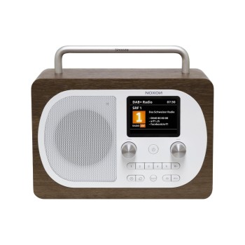 Noxon Eiger, DAB+ Radio, Walnuss/white, DAB+, UKW, BT, Wecker Noxon Eiger, DAB+ Radio, Walnuss/white, DAB+, UKW, BT, Wecker