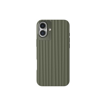 Nudient Coque arrière Bold MagSafe iPhone 16 Plus Vert olive
