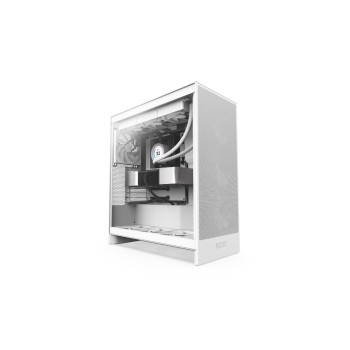 NZXT H7 Flow white, 2x3.5, 4x 2.5, 2x USB3.2 T-A, 1x USB3.2 T- NZXT H7 Flow white, 2x3.5, 4x 2.5, 2x USB3.2 T-A, 1x USB3.2 T-