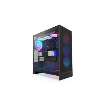 NZXT H7 Flow RGB black , 2x3.5, 4x 2.5, 2x USB3.2 T-A, 1x USB3.2 T- NZXT H7 Flow RGB black , 2x3.5, 4x 2.5, 2x USB3.2 T-A, 1x USB3.2 T-