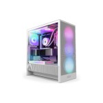 NZXT Boîtier d’ordinateur H5 Flow RGB Blanc