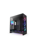 NZXT H9 Flow 2025 RGB+ black , E-ATX, 6x 2.5, 2x 3.5, RGB