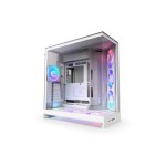 NZXT Boîtier d’ordinateur H9 Flow RGB+ Blanc
