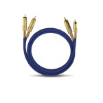 Oehlbach Audio Kabel Cinch Cinch 1.0m, blue