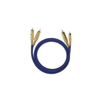 Oehlbach Audio Kabel Cinch Cinch 1.0m, bleu Oehlbach Audio Kabel Cinch Cinch 1.0m, bleu