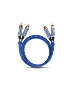 Oehlbach Audio Kabel Cinch Cinch 0.5m, blue