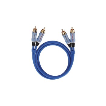 Oehlbach Audio Kabel Cinch Cinch 0.5m, bleu Oehlbach Audio Kabel Cinch Cinch 0.5m, bleu