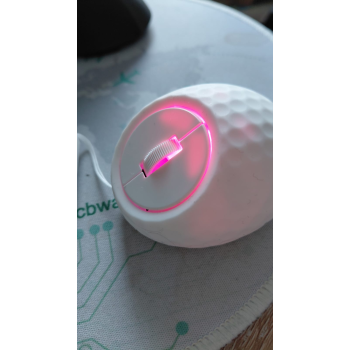 Mini mouse - wireless mouse, USB-C rechargeable, Bluetooth and dongle, LED, golf design