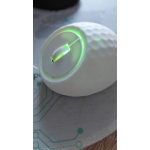 Mini-Maus - kabellose Maus, USB-C wiederaufladbar, Bluetooth und Dongle, LED, Golf-Design