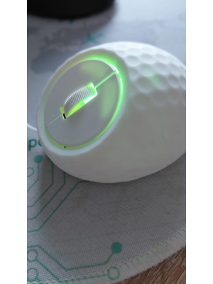 Mini mouse - wireless mouse, USB-C rechargeable, Bluetooth and dongle, LED, golf design