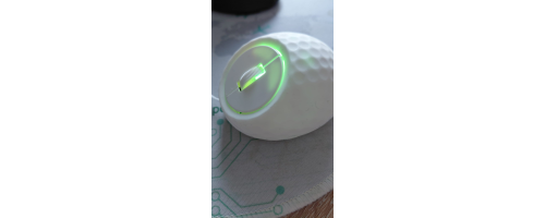 Kleine Golfmaus - kabellos - wiederaufladbar über USB-C, Bluetooth oder USB-Dongle, LED, Golfdesign