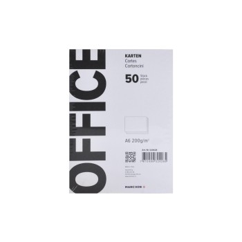 Office Carte vierge A6 200 g/m² 200 g/m
