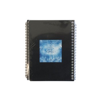 Office Bloc-notes à spirale A6 50 feuilles, quadrillées, 2 pcs.