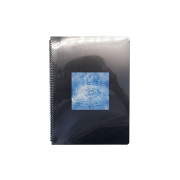 Office Bloc-notes à spirale A4 50 feuilles, quadrillées, noires