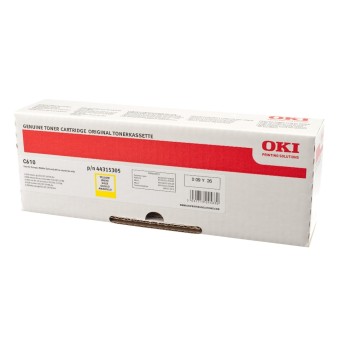 OKI Toner 44315305,zu OKI C610 Serie,yellow, 6'000 Seiten, ISO/IEC 19798 OKI Toner 44315305,zu OKI C610 Serie,yellow, 6'000 Seiten, ISO/IEC 19798