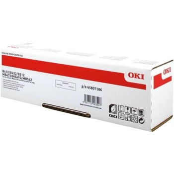 OKI Toner 45807106, schwarz, 7000 Seiten bei 5% Deckung OKI Toner 45807106, schwarz, 7000 Seiten bei 5% Deckung