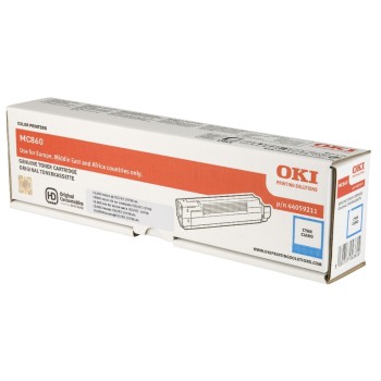 Toner cyan zu OKI MC860, 44059211, 10000 A4 Seiten Toner cyan zu OKI MC860, 44059211, 10000 A4 Seiten
