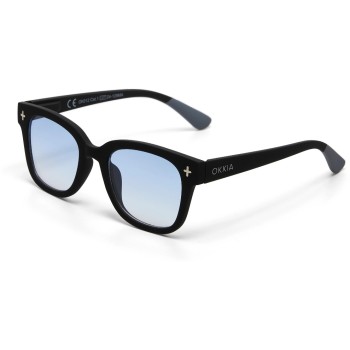 OKKIA Sonnenbrille GIOVANNI, BLACK - Blue Lens