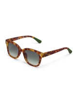 OKKIA Sonnenbrille GIOVANNI, SAHARA HAVANA - Green Lens