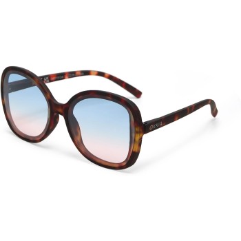 OKKIA Sonnenbrille ANNA, CLASSIC HAVANA - Blue Pink Lens