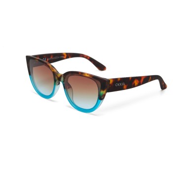 OKKIA Sonnenbrille SILVIA, HAVANA BLUE