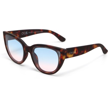 OKKIA Sonnenbrille SILVIA, CLASSIC HAVANA - Blue Pink Lens