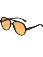 OKKIA Lunettes de soleil Alessio noir, lentille jaune