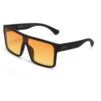 OKKIA Sonnenbrille TOKYO, BLACK - Yellow Lens