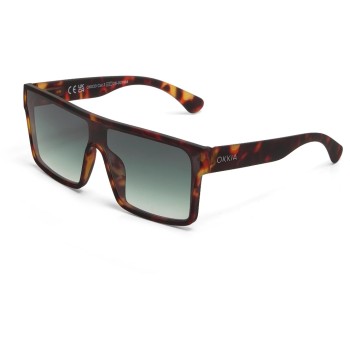OKKIA Sonnenbrille TOKYO, CLASSIC HAVANA - Green Lens