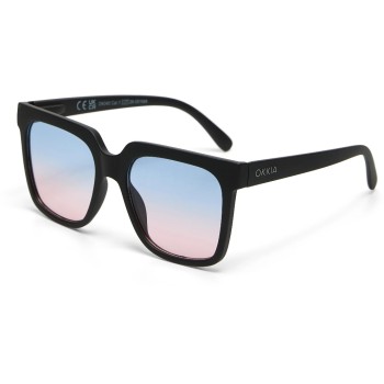 OKKIA Sonnenbrille ROMA, BLACK - Blue Pink Lens