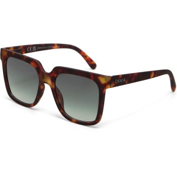 OKKIA Sonnenbrille ROMA, CLASSIC HAVANA - Green Lens