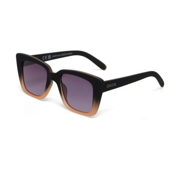 OKKIA Sonnenbrille ELBA, BLACK - Pink Lens