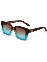 OKKIA Lunettes de soleil Elbe Classic Havana, Lentille bleue
