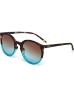 OKKIA Lunettes de soleil Berlino Classic Havana, Lentille bleue