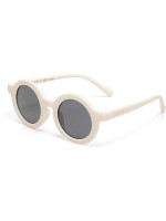 OKKIA Lunettes de soleil pour enfants Tondo, 6-10 ans Whister White