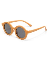 OKKIA Lunettes de soleil pour enfants Tondo, 6-10 ans Coucher de soleil jaune