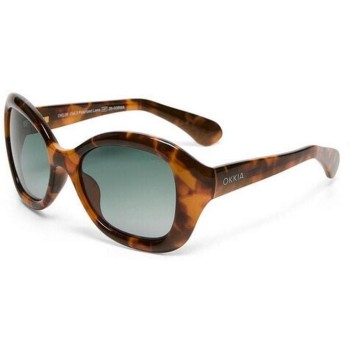 OKKIA CLUB  PROCIDA CLASSIC HAVANA, Sonnenbrille, Green Lens