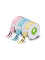 Olympia Set de 3 LabelRolls Noir sur Bleu; Jaune; Rose