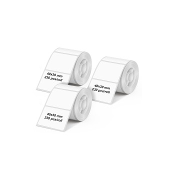 Olympia Rouleau d'étiquettes pour PM220, 40 x 30 mm, blanc, 3 pièces Olympia Rouleau d'étiquettes pour PM220, 40 x 30 mm, blanc, 3 pièces